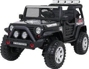 Jipe elétrico para Crianças 12V Jeep BEAST 4x4, Rodas de espuma EVA, Assento Couro ecológico Preto