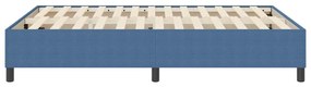 Cama Box Spring vidaXL Azul 140x200 cm Tecido de Cordura