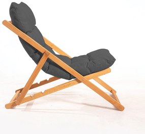 Conjunto de Mesa e Cadeiras de Jardim My005 – Cinzento Natural – Mesa: