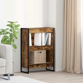 vidaXL Gabinete de Livros Carvalho Fumê 80 x 30 x 155 cm