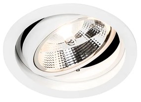 Foco embutido redondo branco ajustável - Chuck 111 Moderno