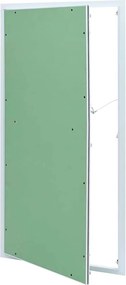 vidaXL Painel de Acesso Verde e Prata 55 x 105 cm Alumínio e Gesso