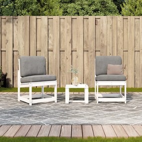 Conjunto de Jardim - 2 Poltronas e 1 Mesa - Madeira de Pinho Maciça -
