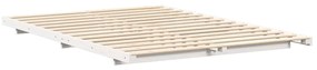 Estrutura de cama de chão Branco 140 x 220 cm