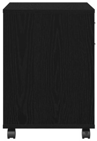 Armário em Rolling vidaXL Carvalho Preto 45x38x54 cm Madeira engenheir