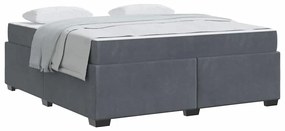 Estrutura de cama com colchão Cinzento escuro 180 x 200 cm