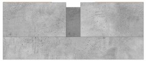 Móvel casa de banho 80x33x60 cm derivados madeira cinza cimento