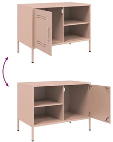 Móvel de TV 68x39x50,5 cm aço rosa
