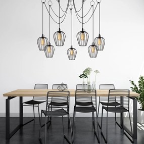 Chandelier Tel – Preto – Diâmetro 160 cm, Altura 130 cm