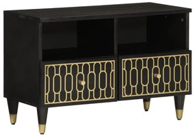 vidaXL Móvel de TV 70x33x46 cm madeira de mangueira maciça