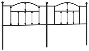 Cabeceira de cama 193 cm metal preto