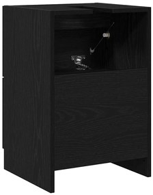 Gabinete de Pia Preto 40x37x59 cm Madeira Engenheirada