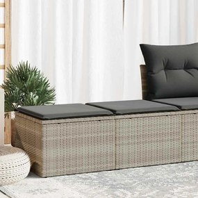 vidaXL 2 pcs conjunto sofás de jardim c/ almofadões acácia e vime PE