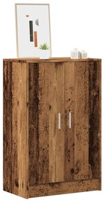 vidaXL Armário para sapatos 60x35x92cm derivados madeira madeira velha