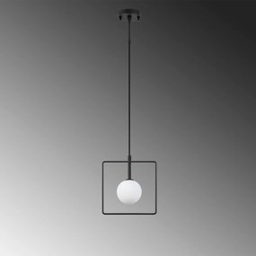 Candeeiro de Teto Geometri – Preto e Branco – 22 x 12 cm
