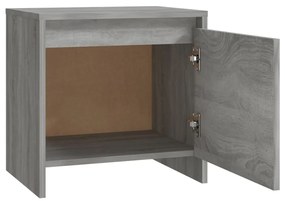 Mesa cabeceira 45x34x44,5cm derivados madeira sonoma cinza