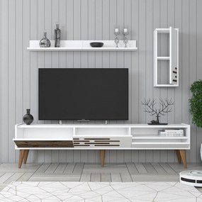 Unidade de TV Valensiya – Branco – 180 cm x 35 cm x 45 cm