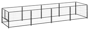 Canil para cães 4 m² aço preto