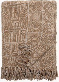 Manta artesanal com franjas Bresso