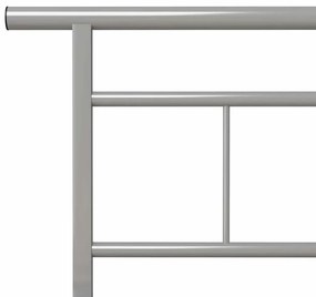 Estrutura de cama 100x200 cm metal cinzento