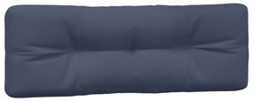 Almofadões para sofá de paletes 7 pcs tecido azul-marinho