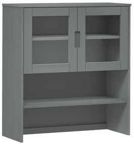 Armário Alto Eva em Pinho Maciço - Cinzento - Design Escandinavo