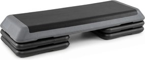 Plataforma Step para Exercícios Aeróbicos, 108,5 x 41 x 11 cm, Altura Ajustável, Cinzento