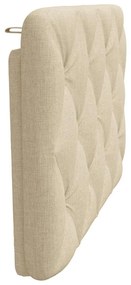 Almofadão de cabeceira 80 cm tecido creme