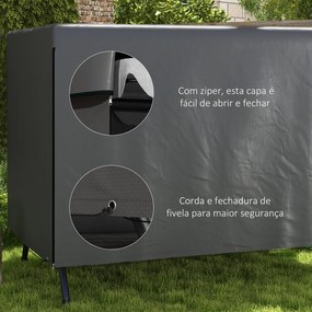 Capa Protetora para Baloiço de Jardim de 3 Lugares 215x155x150 cm Impe
