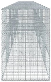 Cesto gabião com cobertura 1000x100x150 cm ferro galvanizado