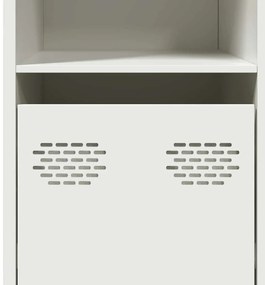 Aparador 135x39x73,5 cm aço laminado a frio branco