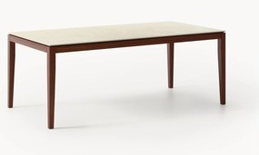 Mesa de jantar com efeito travertino Jackson, vários tamanhos