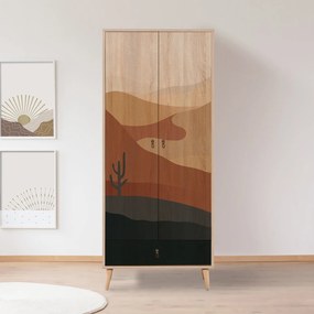 Roupeiro City – Multicolor – 80 cm x 190 cm x 45 cm