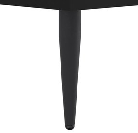 Estrutura de cama 140x190 cm derivados de madeira preto