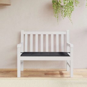 Almofadão p/ banco de jardim 120x50x4cm tecido oxford preto