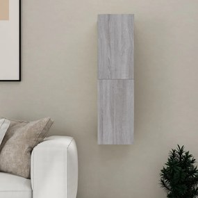 Móvel para TV de parede 30,5x30x110 cm cinzento sonoma