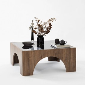 Mesa de Café Seine – Nogueira Escuro Cinzento – 80cm x 35cm x 80cm