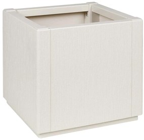 vidaXL Caixa de Flores Branco 36 x 36 x 35 cm Plástico