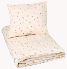 Roupa de cama para crianças em cetim de algodão Bows