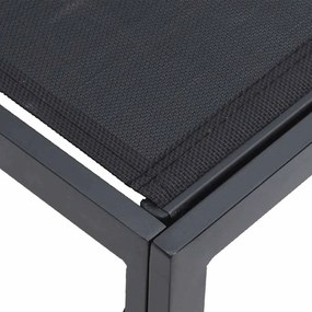 Conjunto de Sofá de Jardim 5 pcs Preto 213 x 71.5 x 71 cm