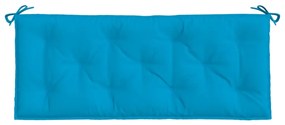 Almofadão p/ banco jardim 120x50x7 cm tecido oxford azul-claro