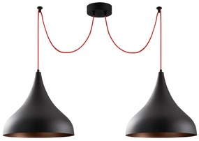 Candeeiro Suspenso Berceste – Preto – 131 x 41 cm