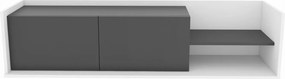 Móvel TV Krog – Branco/Antracite – 160x35x36,8 cm