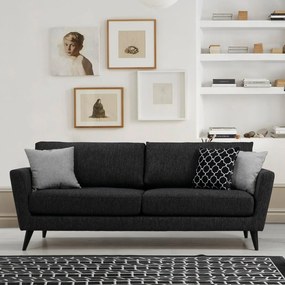 Sofá de 3 Lugares Mayorka – Cinzento Escuro – 215x94x88 cm