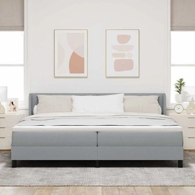 Cama Box com Colchão Cinza Claro, 200x200 cm