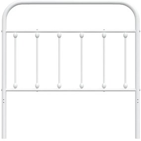 Cabeceira de cama 100 cm metal branco