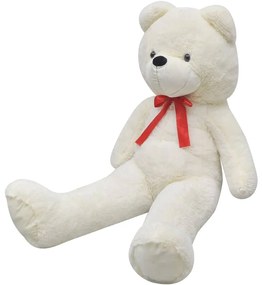 80101 vidaXL Urso de peluche XXL 160 cm branco