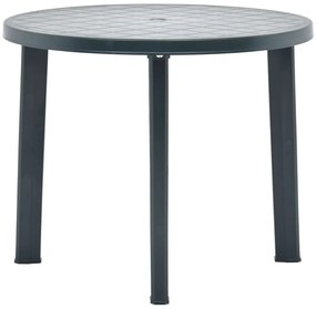 Mesa de jardim 89 cm plástico verde