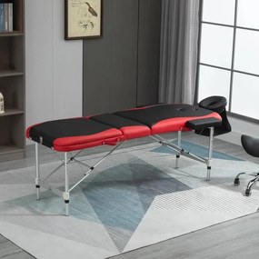 Marquesa Massaggio  Dobrável ´- Preto e Vermelho - Design Moderno