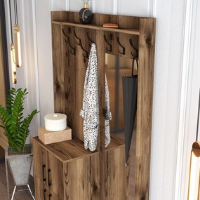 Hall Stand Berlin BC – Nogueira – 120x200x35 cm